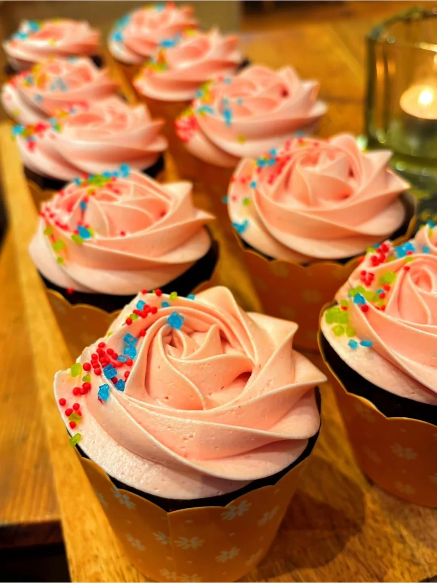 Schoko-Himbeer-Cupcakes