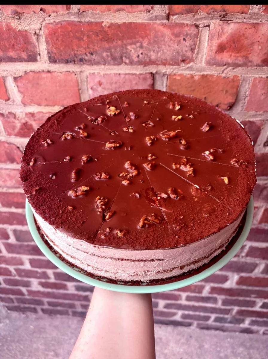 Schoko-Walnuss-Sahne-Torte